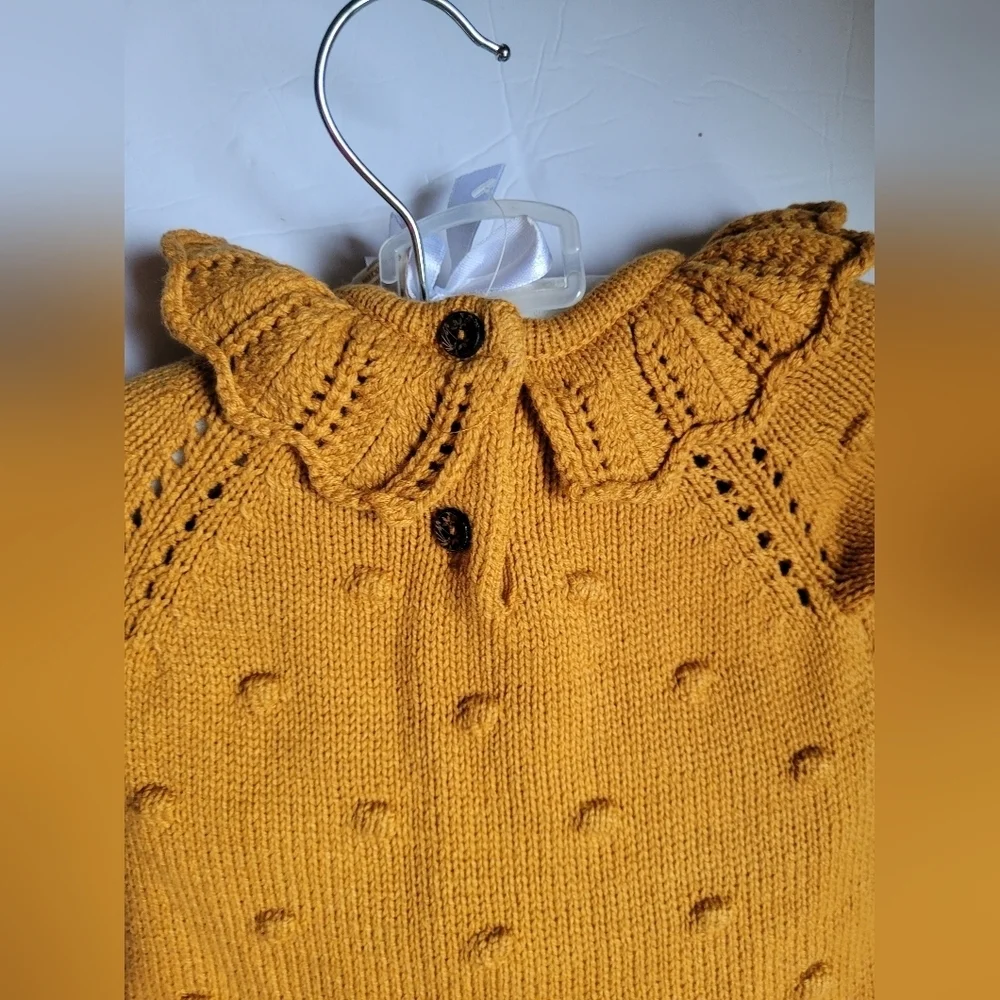 Cynthia Rowley Tan Knit Baby Dress with Tights